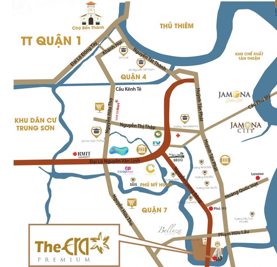 Era Premium Saigon sở hữu vị trí đắc địa cùng khả năng liên kết vùng hoàn hảo